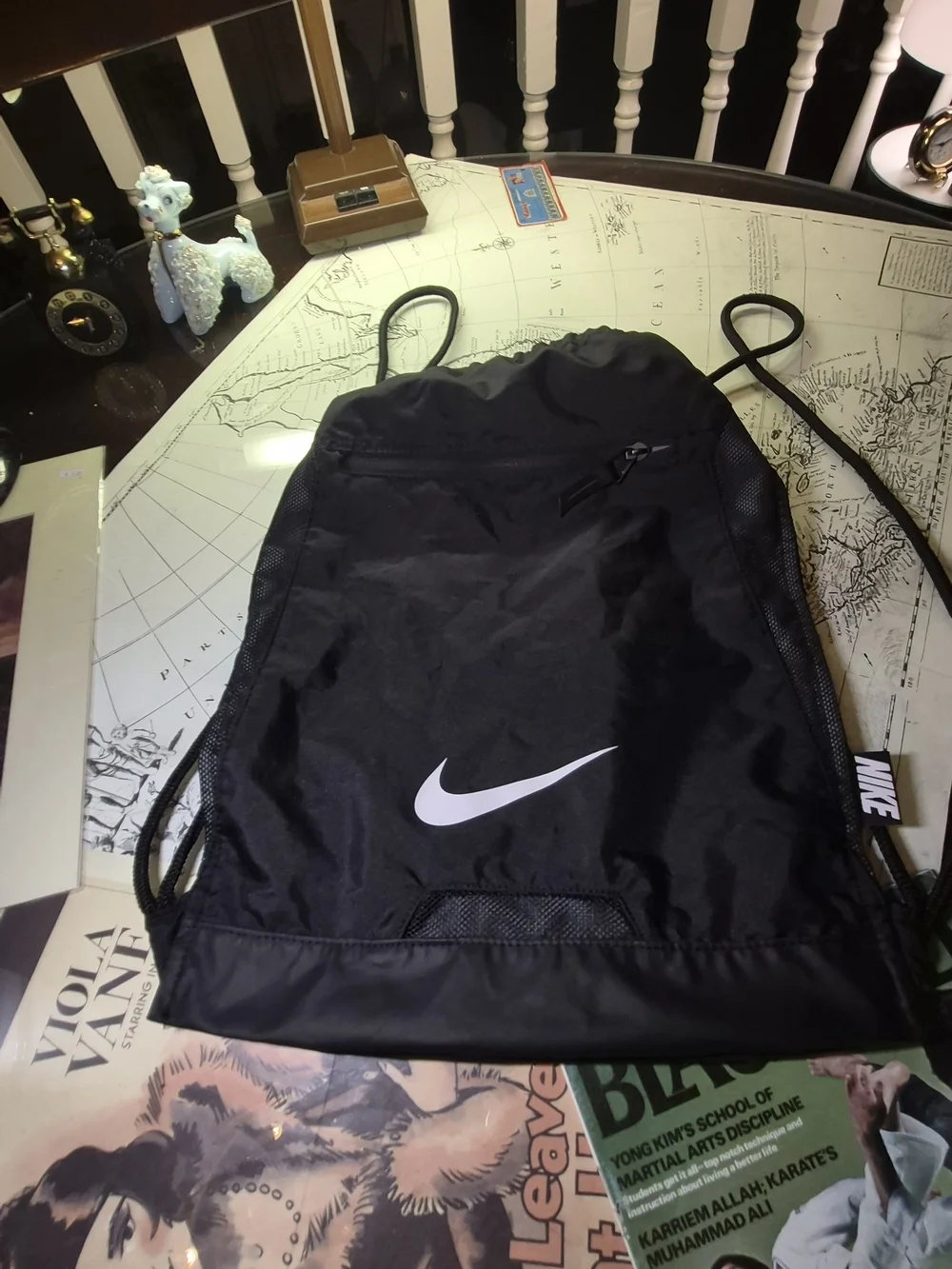 Nike Black Drawstring Gym Sack - Lightweight Men’s Bag